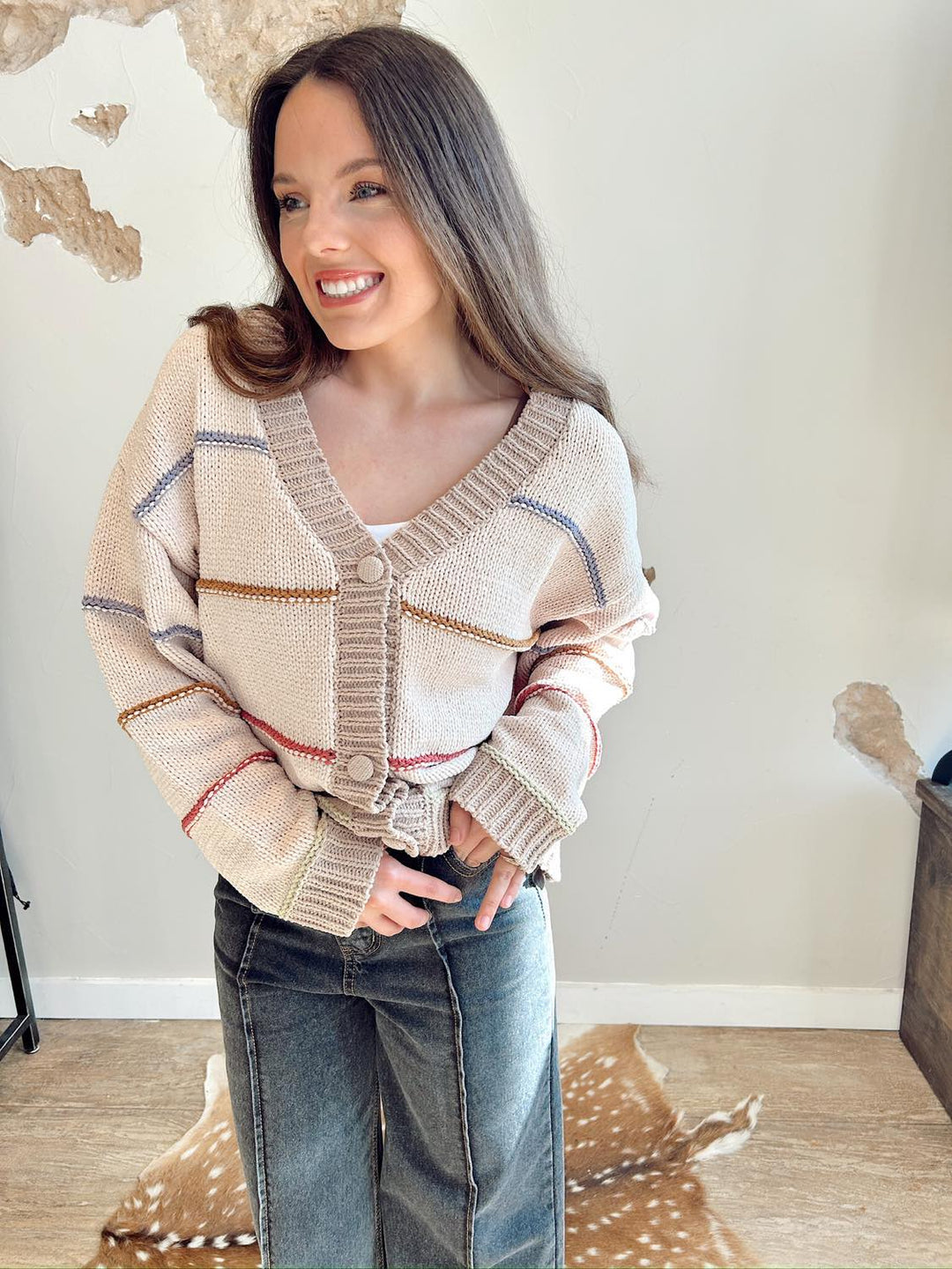 Easy Does It Stripe Cardigan