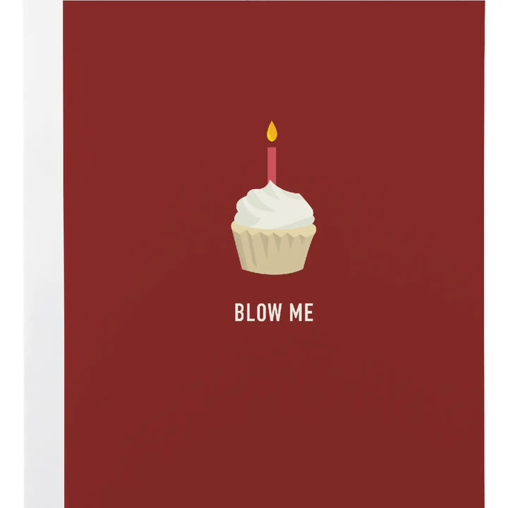 Blow Me Cupcake Card