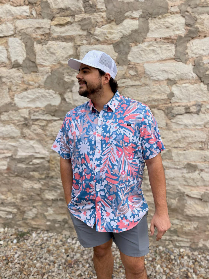 Wildflower Men's Polo Button Up