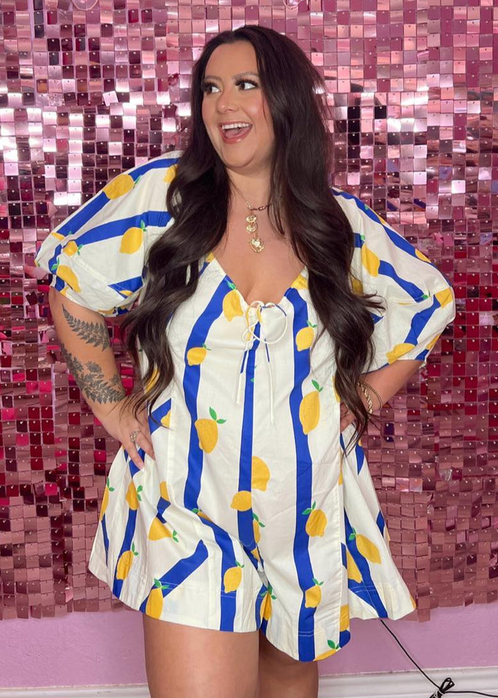 The Lucy Lemon Romper
