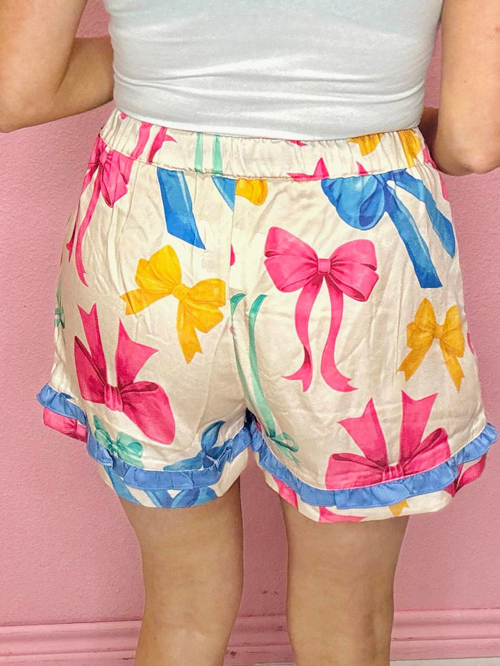 Just A Girl Bow Pajama Bottoms