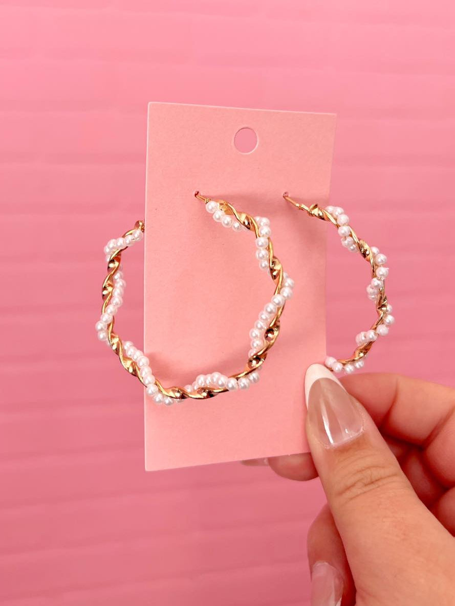 The Emmy Pearl Hoops