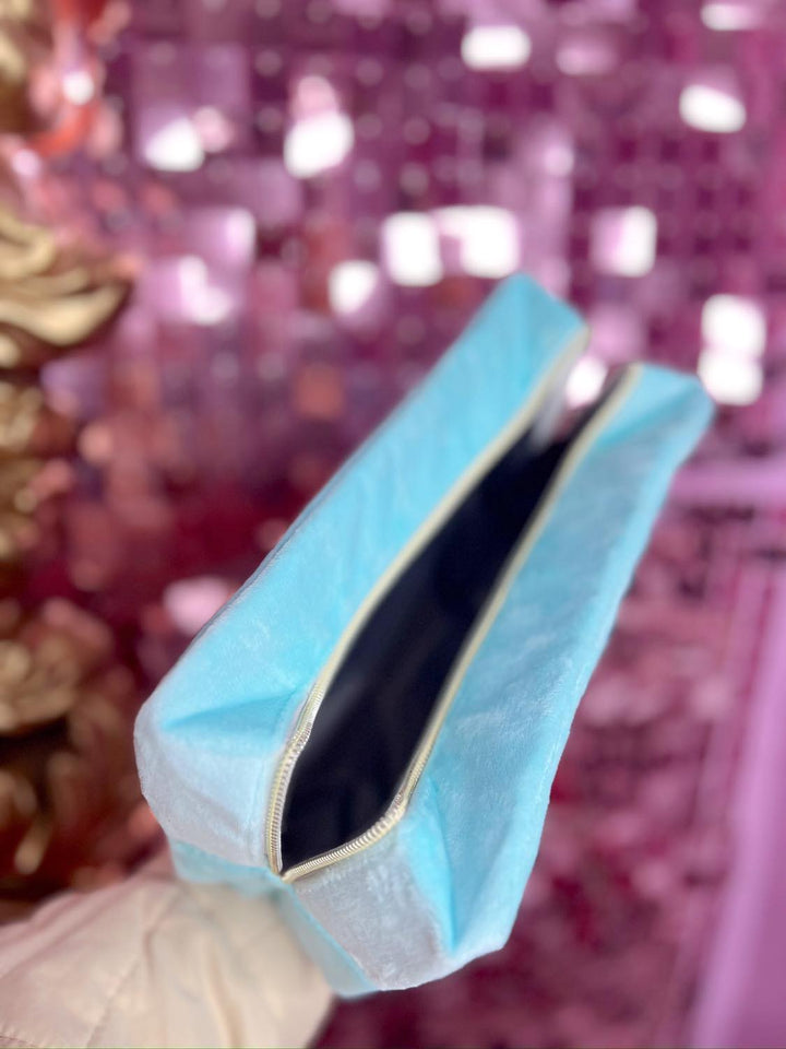 One Hair Tie Away Large Velvet Bag