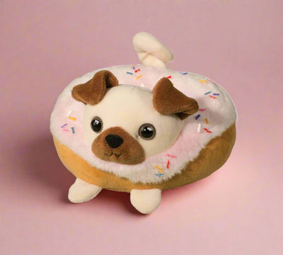 Pug Donut Stuffed Animal