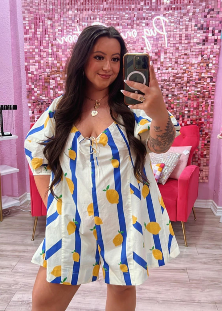 The Lucy Lemon Romper