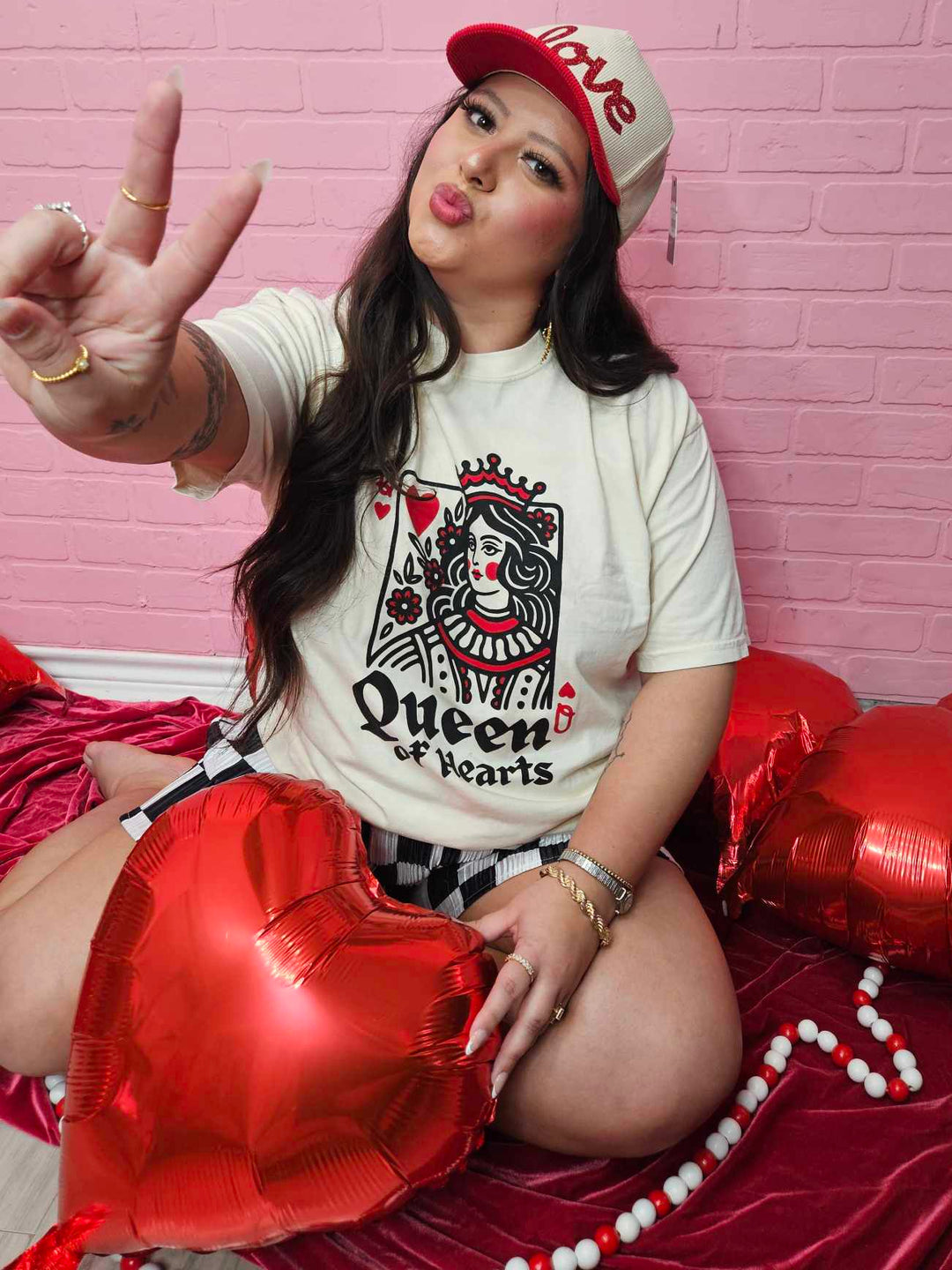 Love Glitter Corduroy Hat