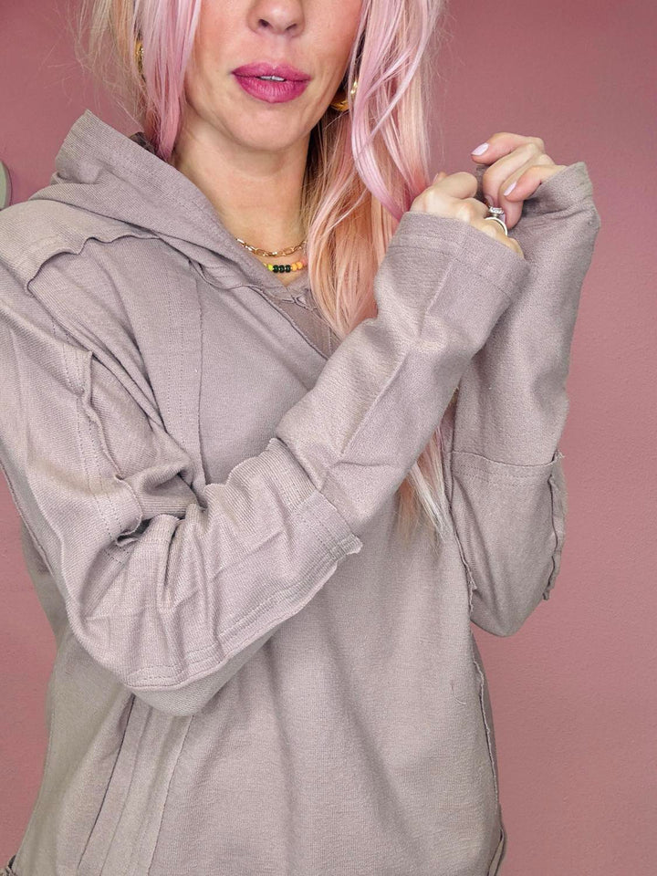 The Rowan Hoodie Knit Top