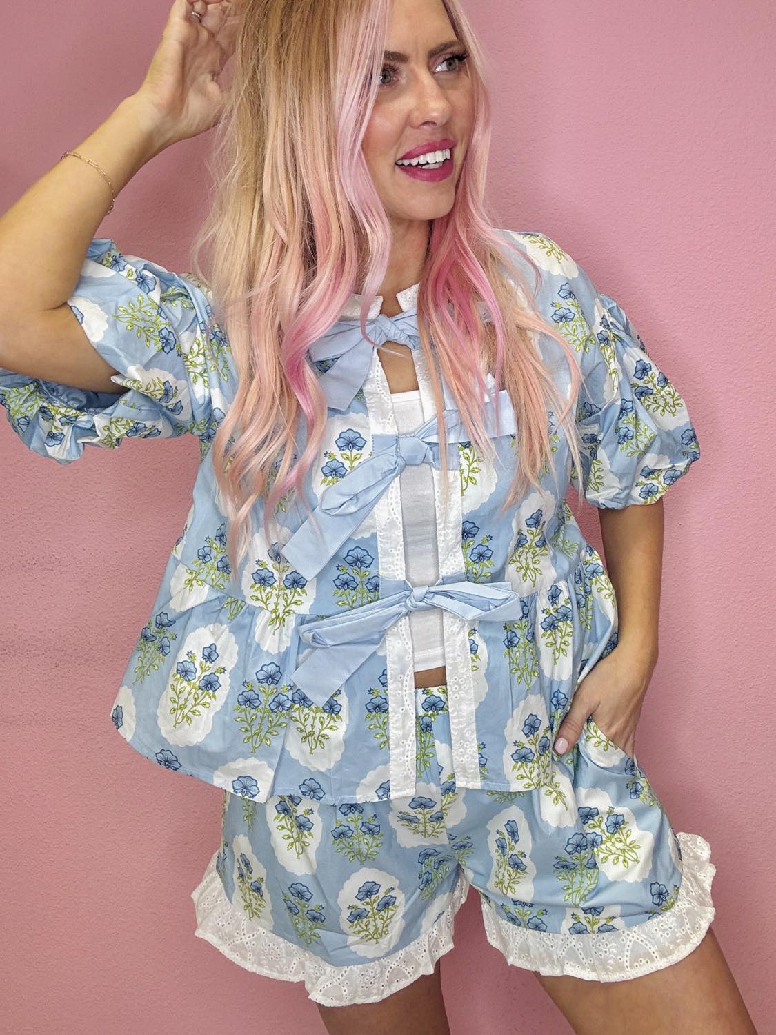 The Belle Bubble Sleeve Top