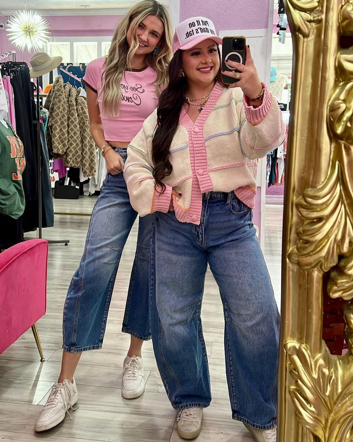 The Dallas Wide Barrel Jeans