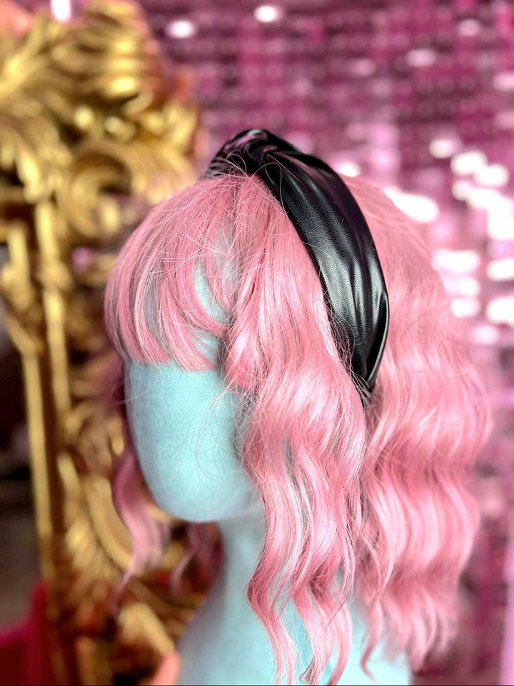 Knotted Faux Leather Headband