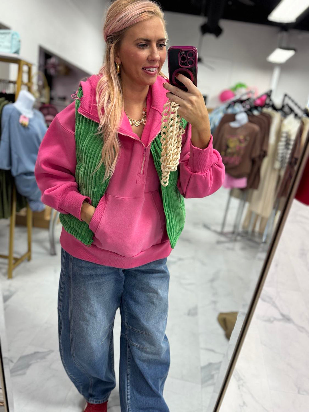 Ashlee Ribbed Puffer Vest