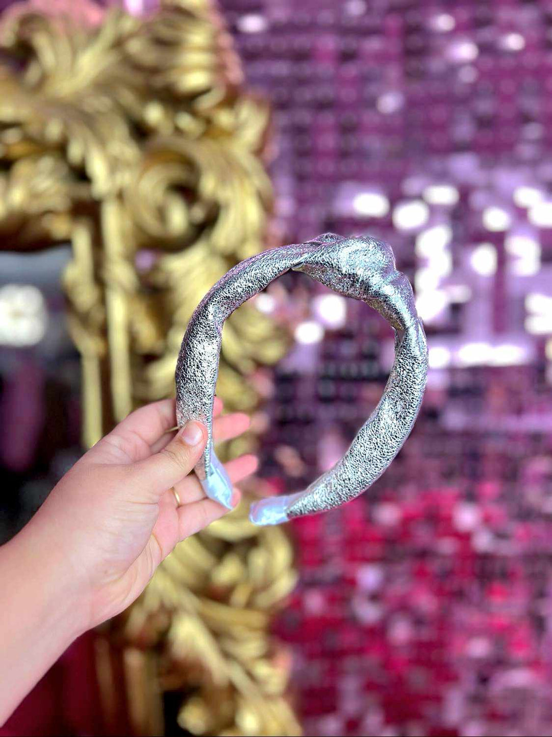 The Roxy Metallic Knotted Headband