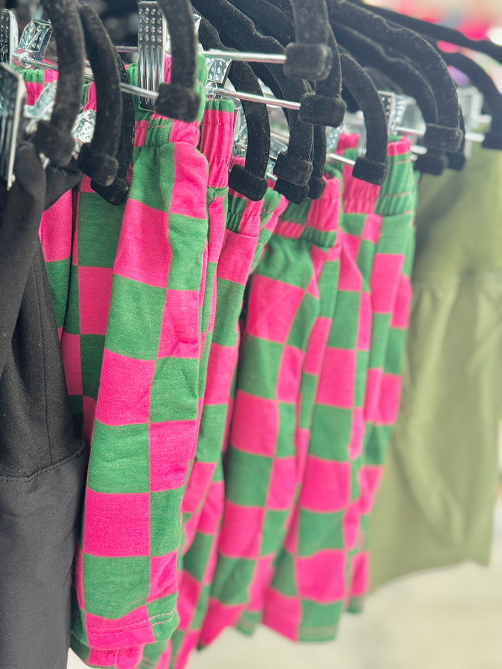 The Jade Checkered Shorts