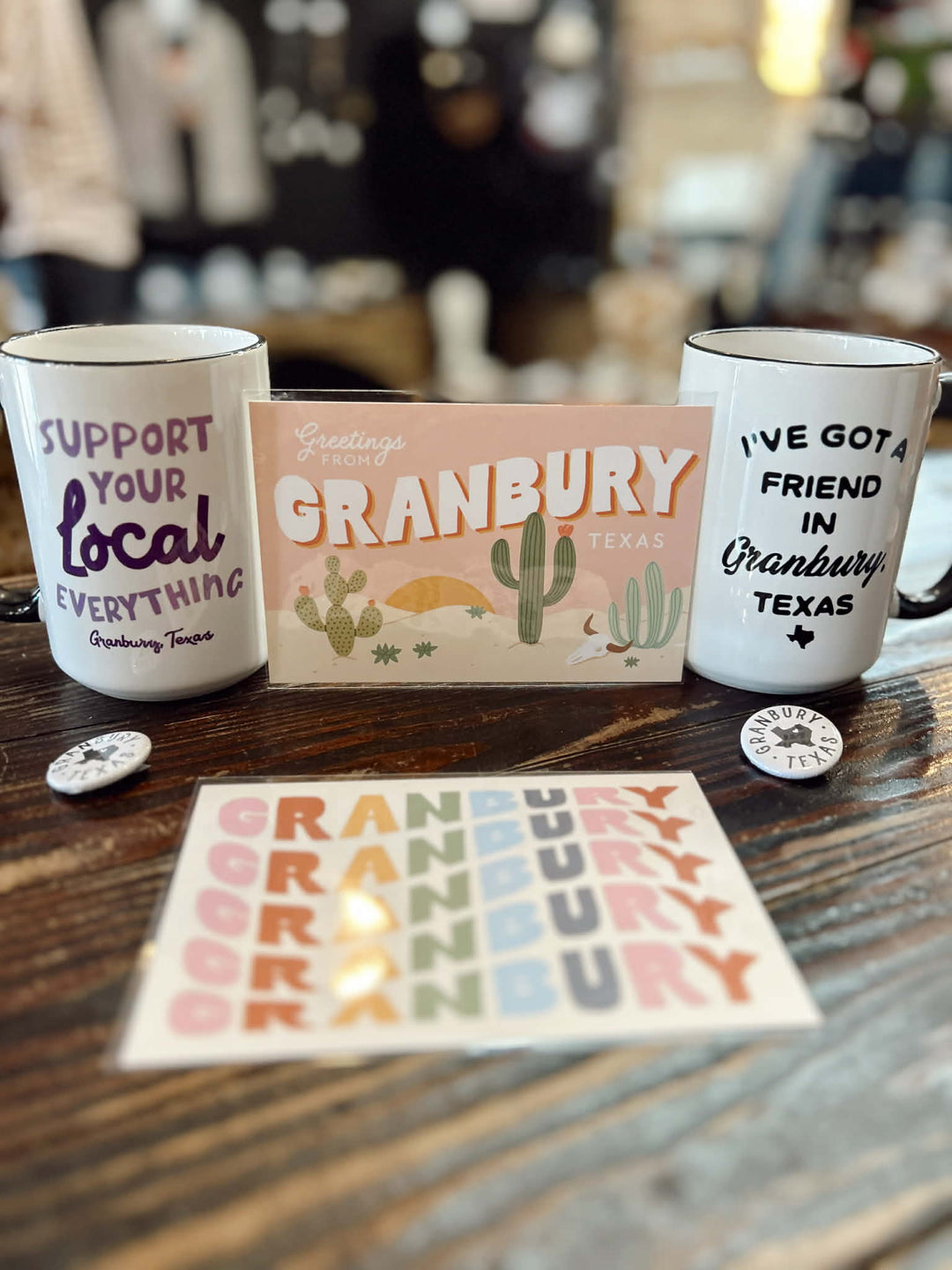 Granbury TX Desert Postcard