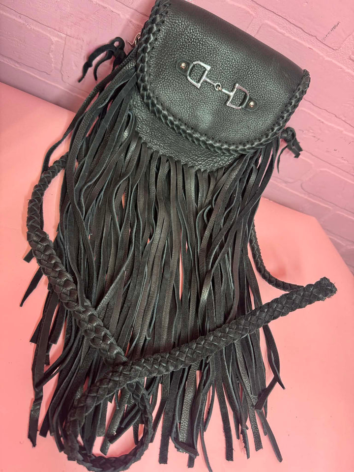 Midnight Mesa Fringe Bum Bag