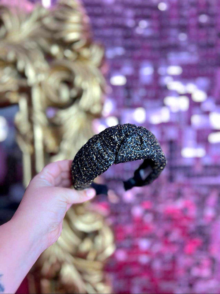 The Lurex Kylie Knotted Headband