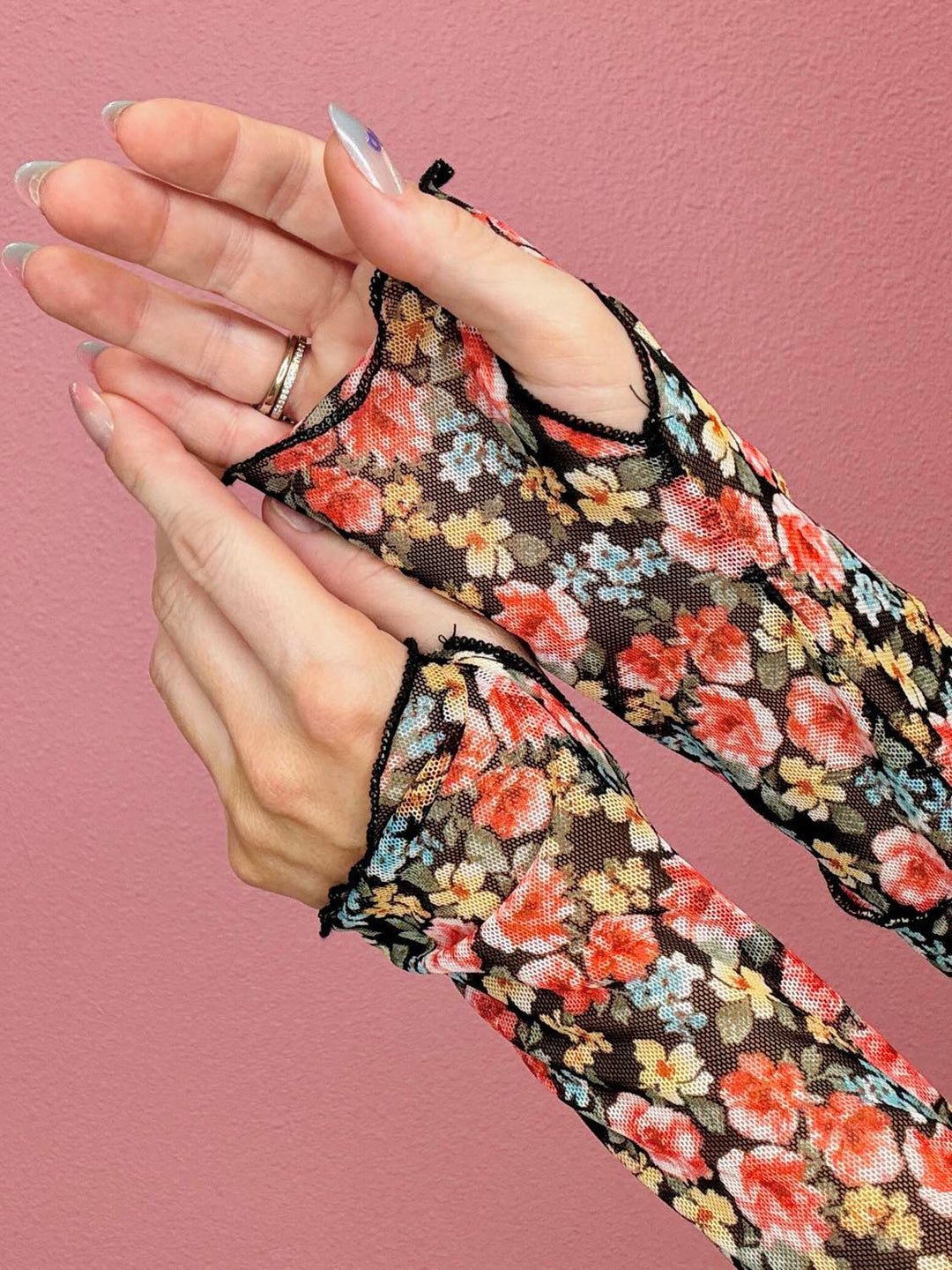 Floral Garden Mesh Top