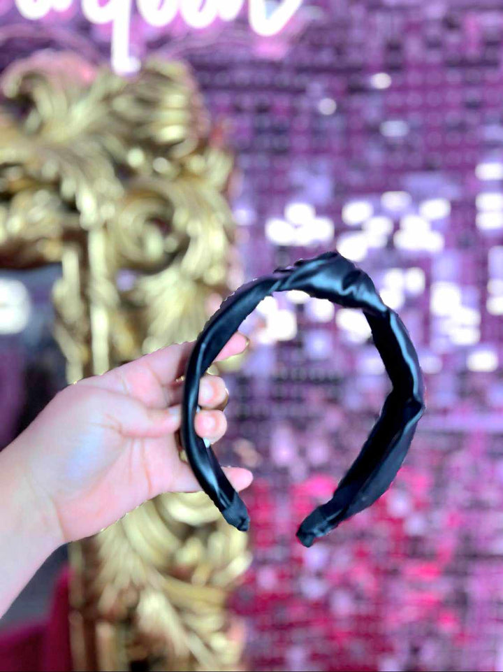 Knotted Faux Leather Headband