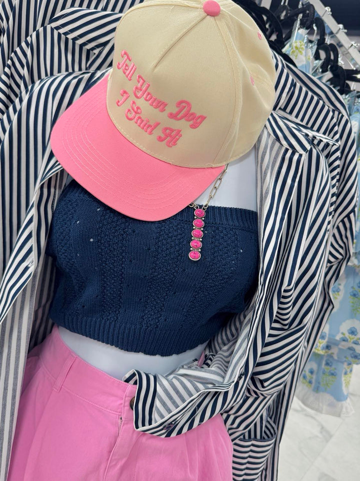 Summer Days Knit Tube Top