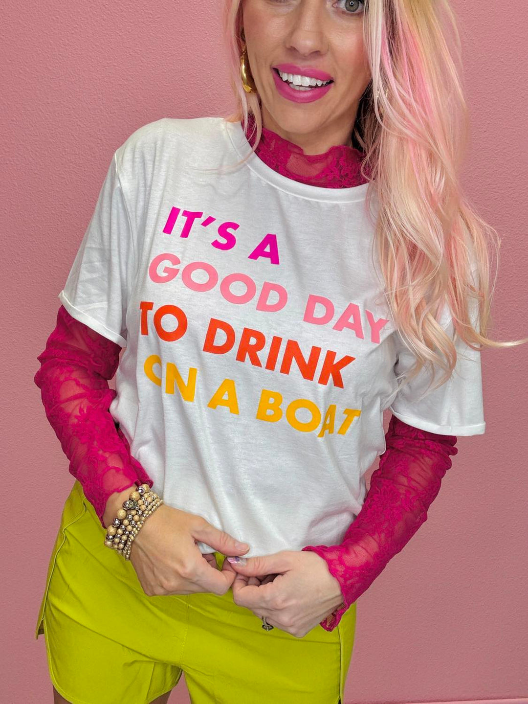 Mesh Lace Floral Print Top