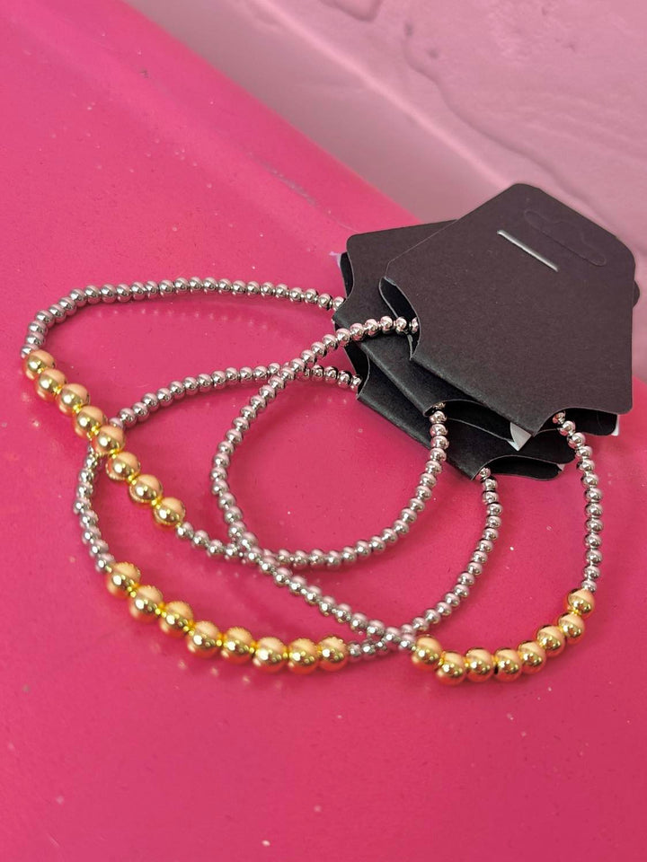 Two Tone Stretch Bracelet