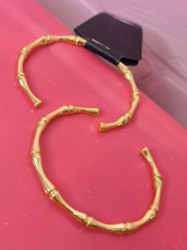 Glossy Bamboo Cuff Bracelet