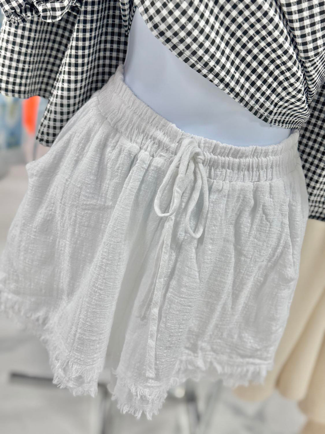 Frayed Hem Angela Shorts