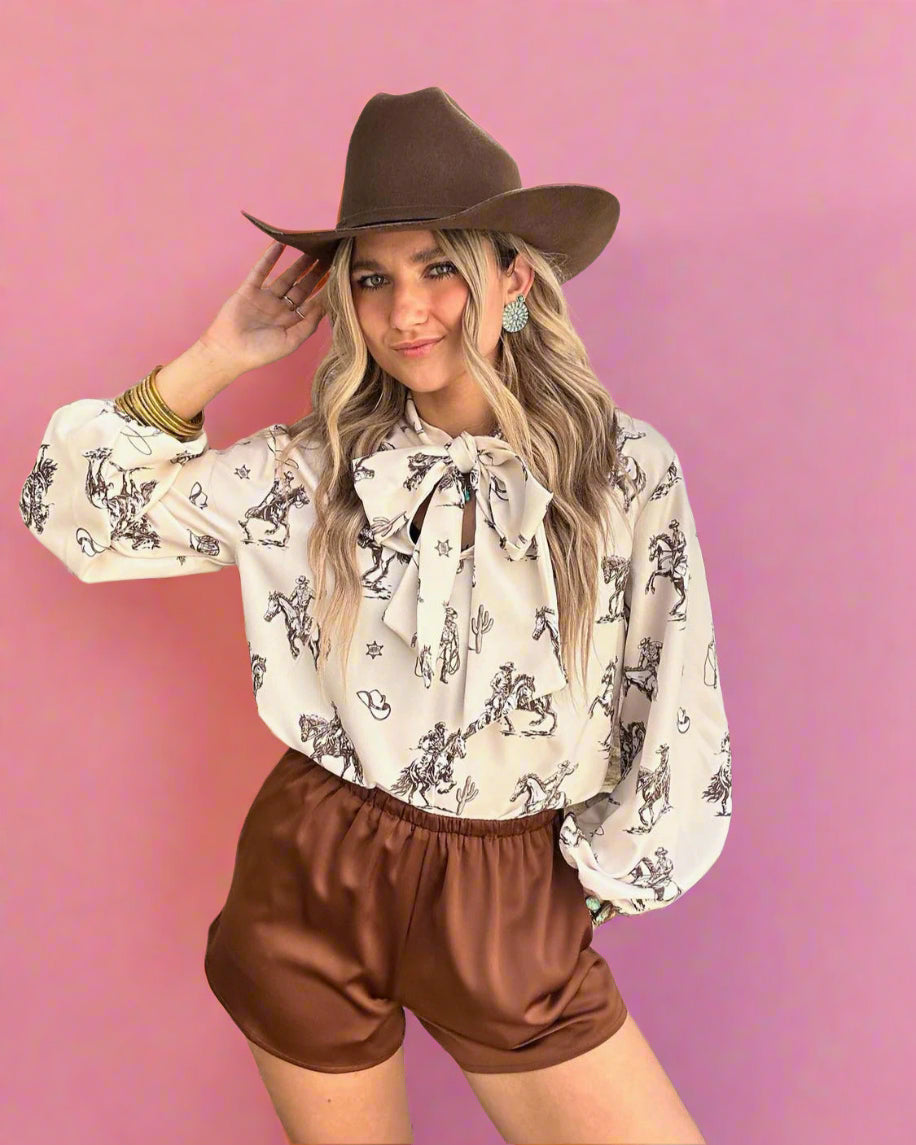 Cowboy Take Me Away Blouse