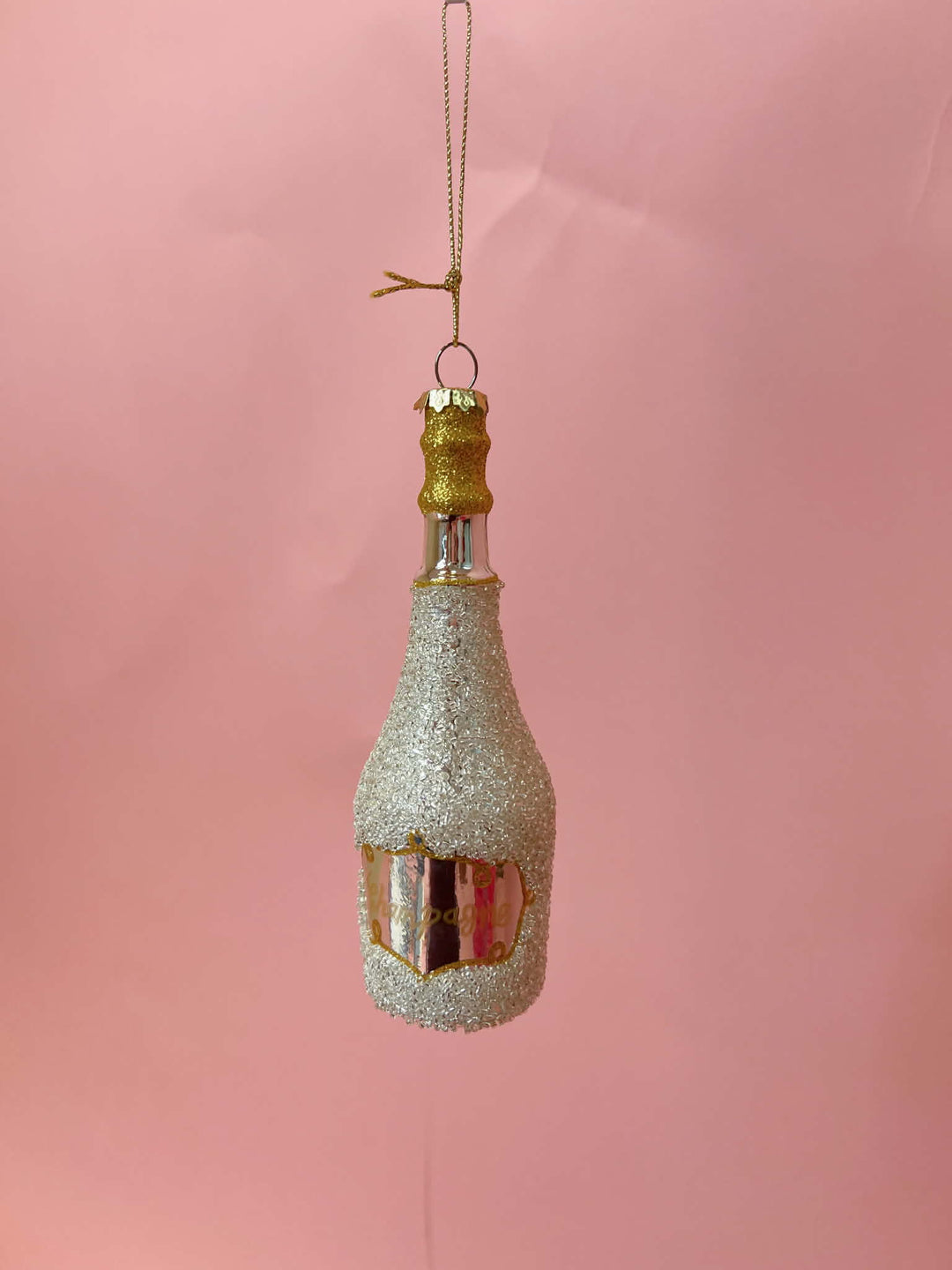 Pop The Bottle Champagne Ornament