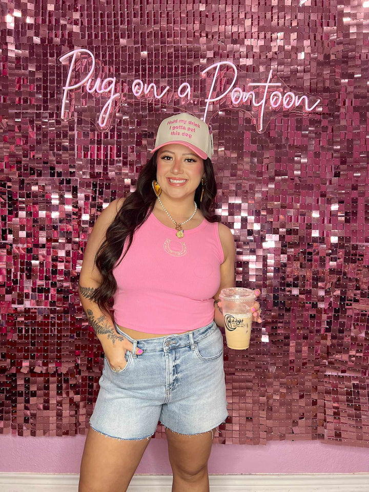 Horseshoe Embroidered Tank