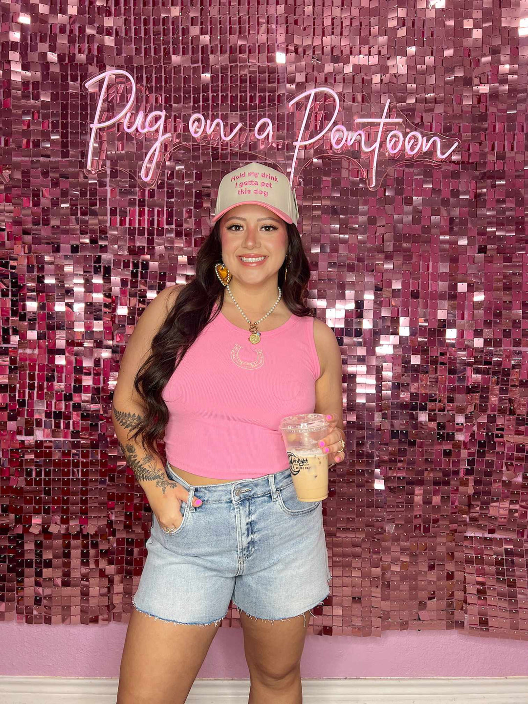 Horseshoe Embroidered Tank