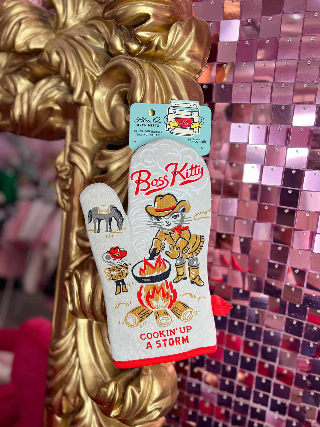 Boss Kitty Cookin' Up A Storm Oven Mitt