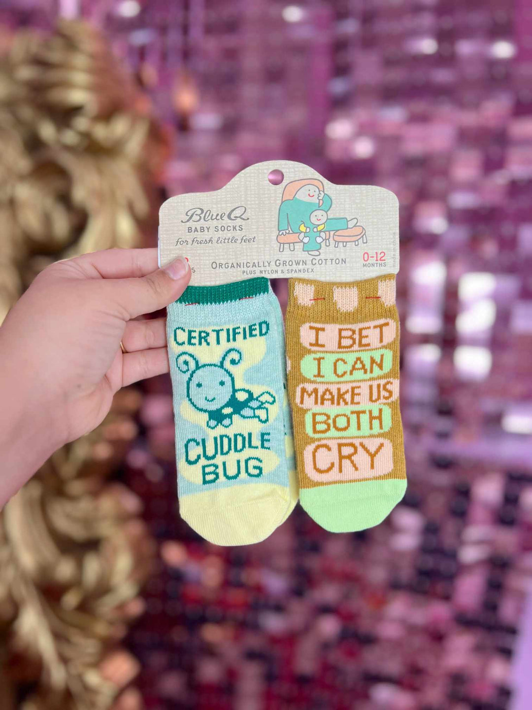 Cuddle Bug, Make Us Both Cry Baby Socks