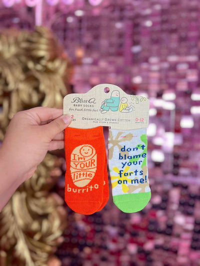 Burrito, Blame Your Farts Baby Socks