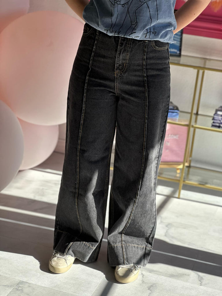 The Bryce Wide Leg Jeans