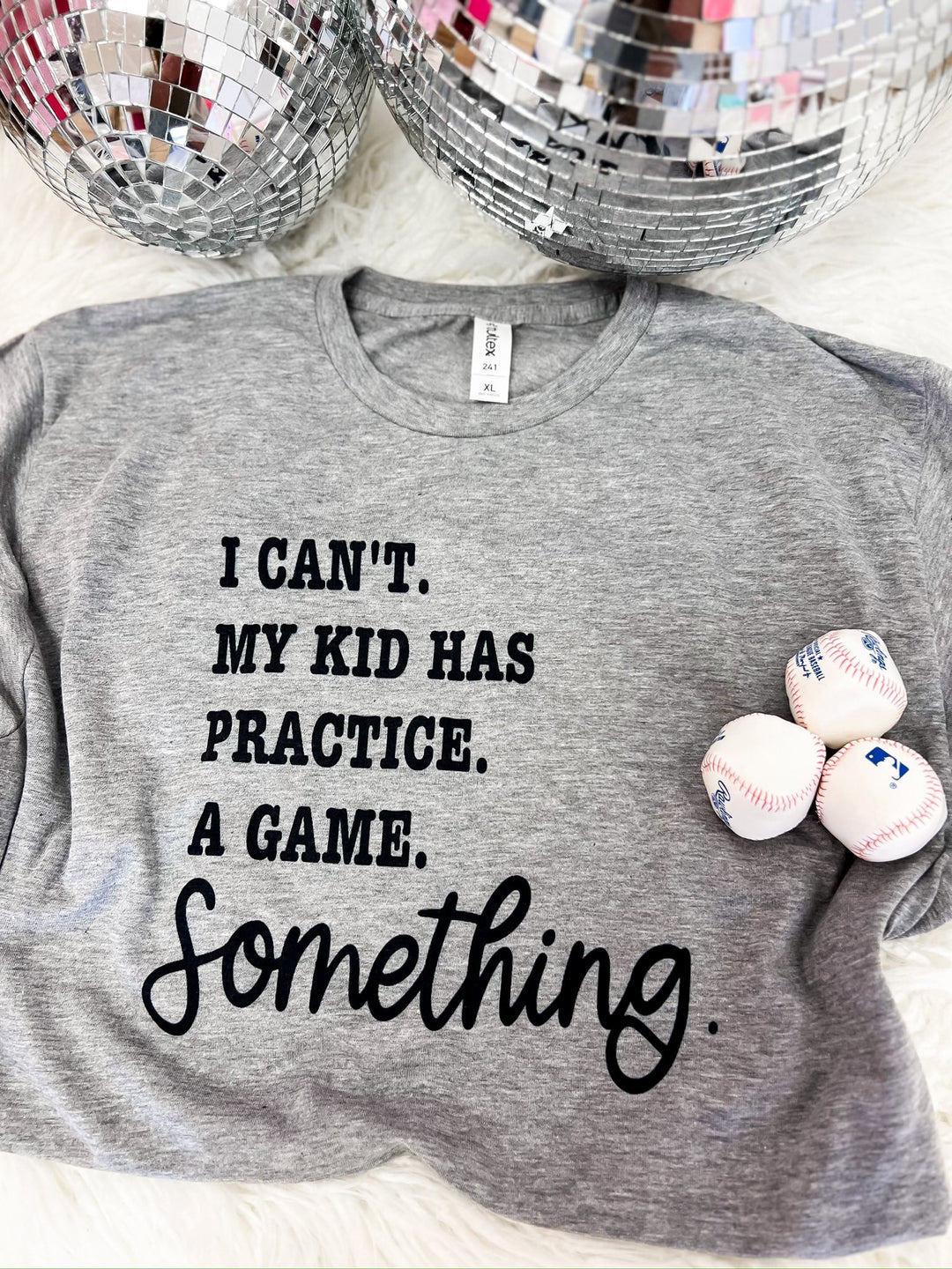 I Can't My Kid Has A Game Graphic Tee