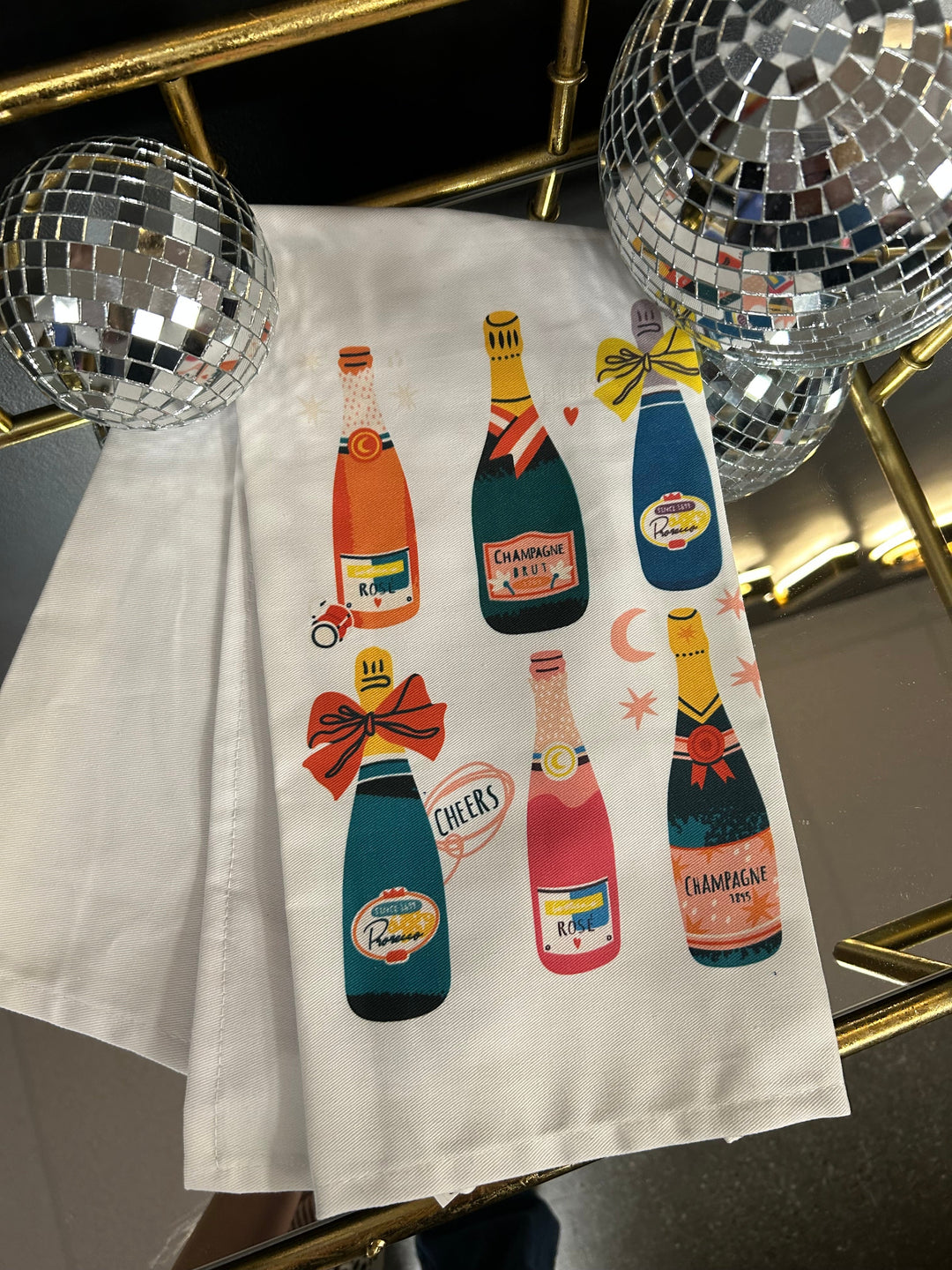Champagne Tea Towel