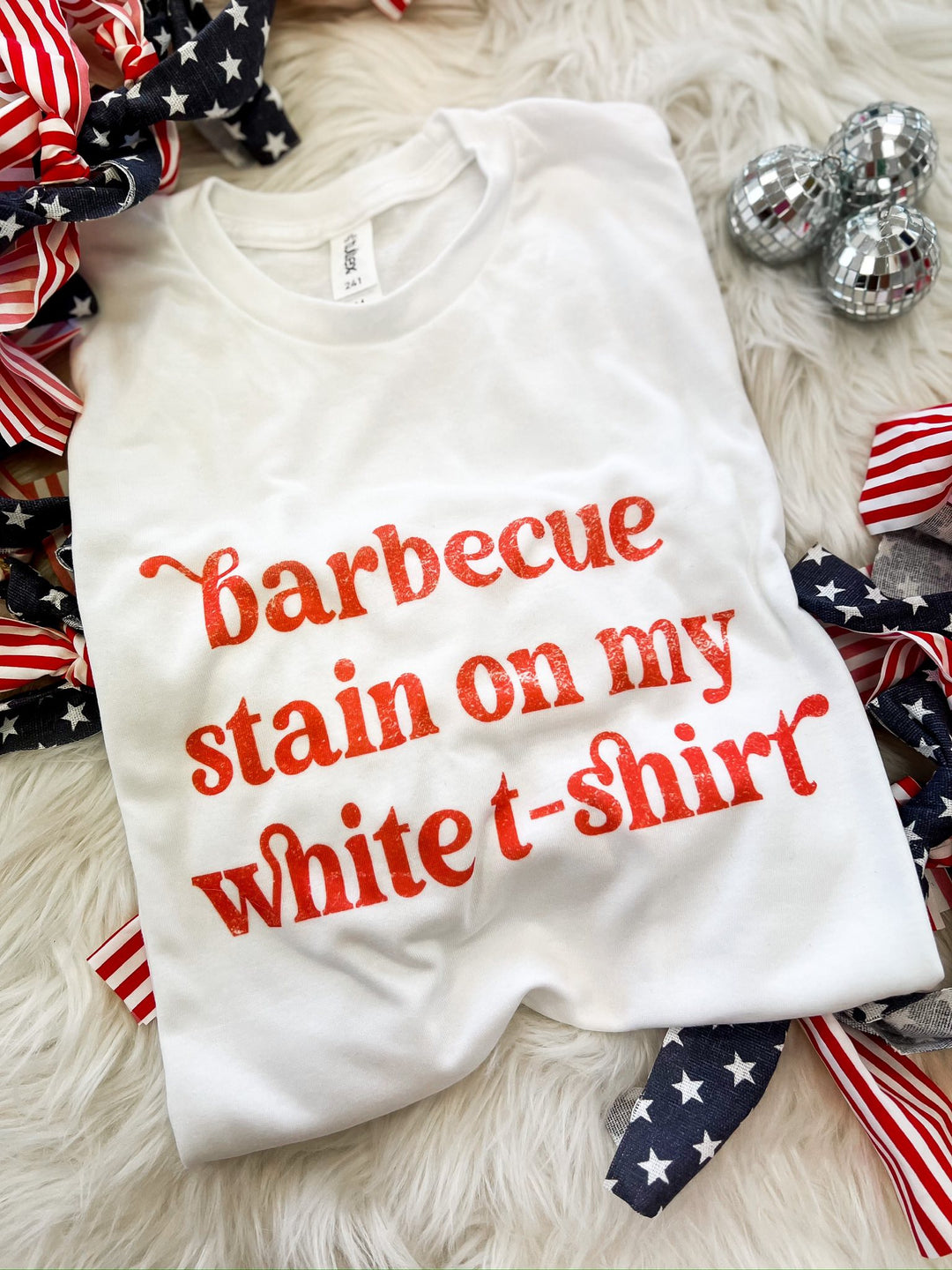 Barbecue Stain On My White T-Shirt Graphic Tee