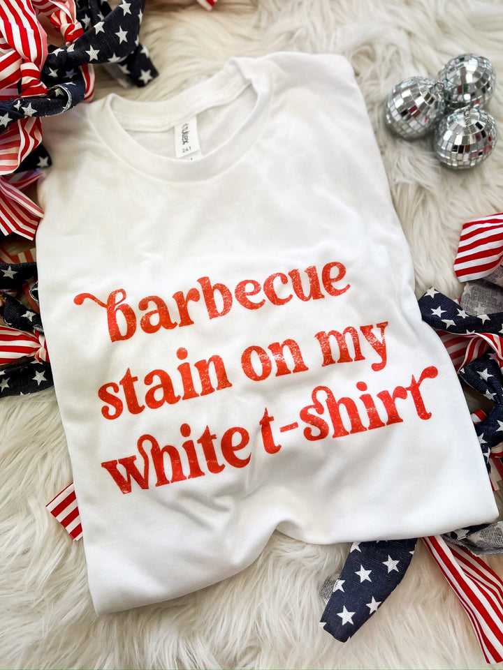 Barbecue Stain On My White T-Shirt Graphic Tee
