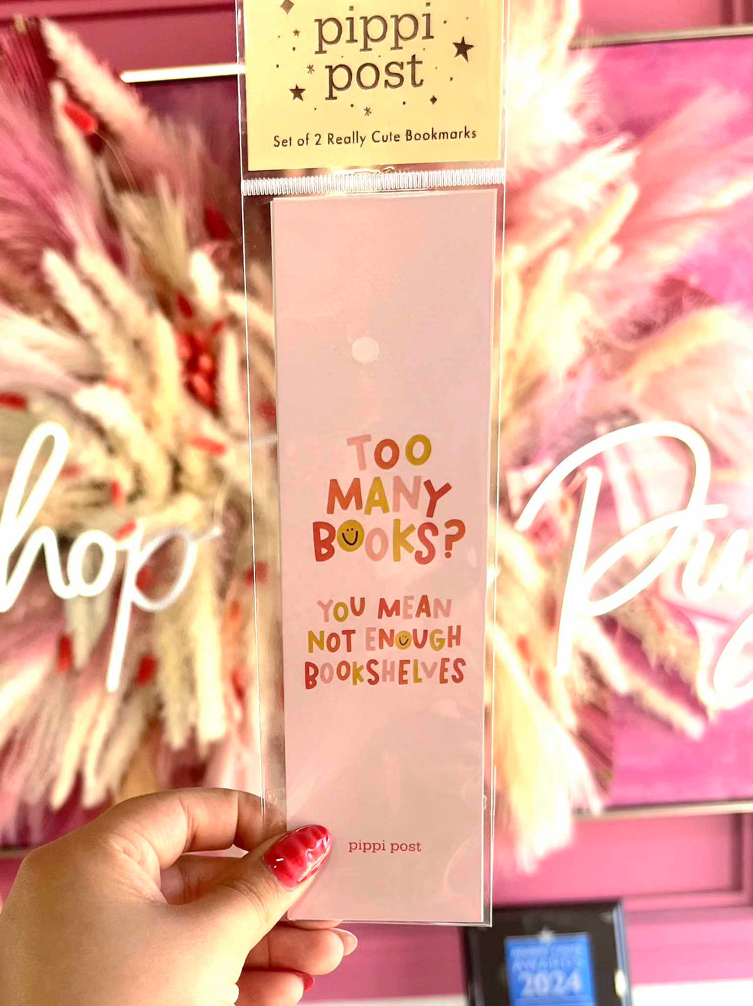 Too Many Books Bookmark Set