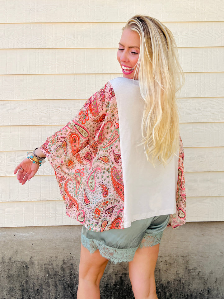 Stars, Stripes & Free Bird Kaftan Top