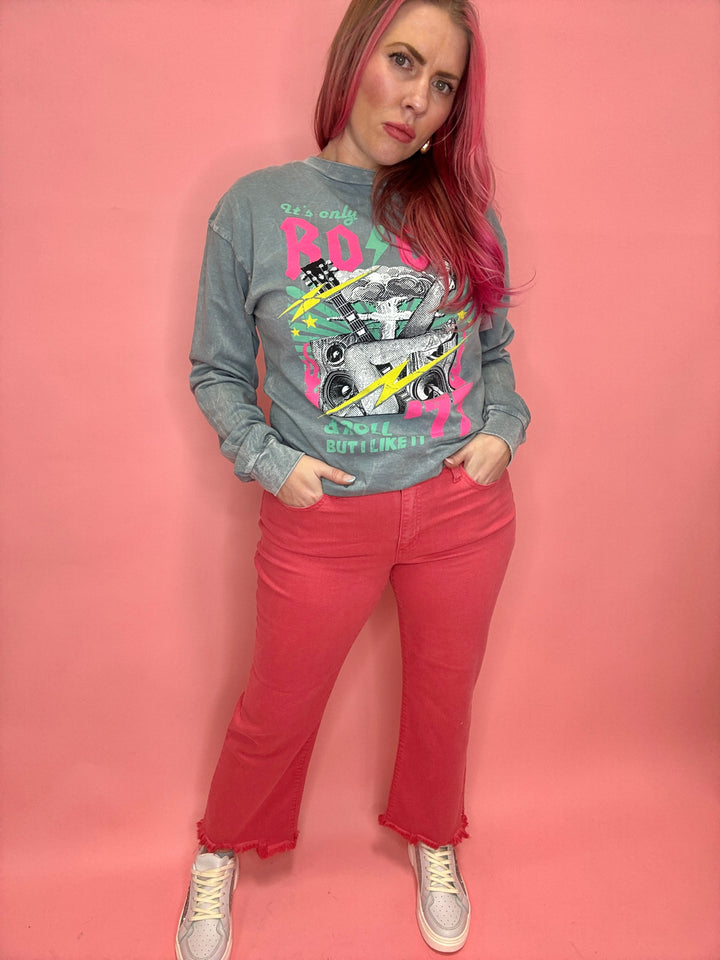 Rock N Roll Graphic Longsleeve Tee