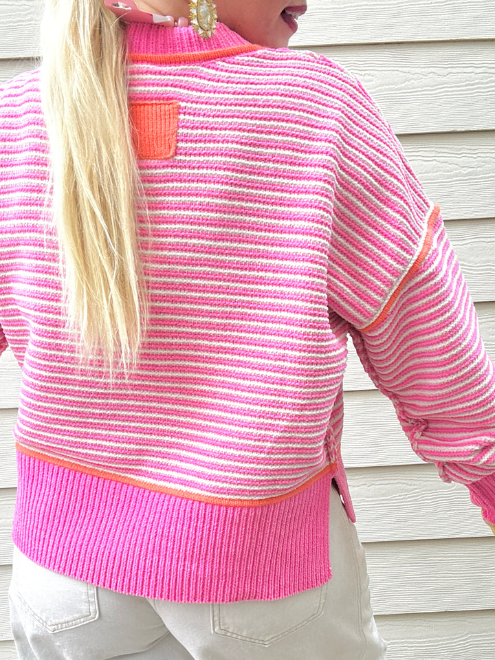 Coastline Crush Striped Sweater