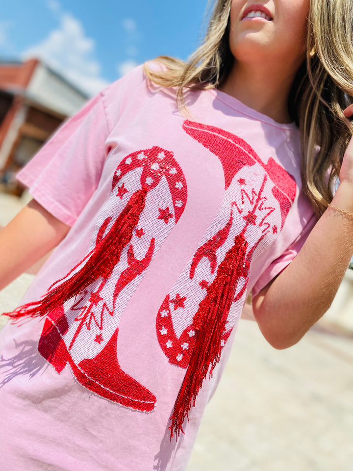 Western Cowgirl T-Shirt Dress