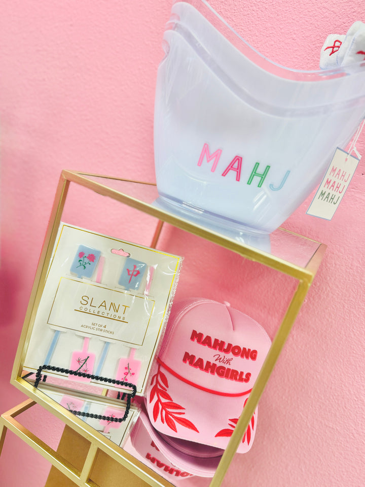 Mahjong Acrylic Beverage Bucket