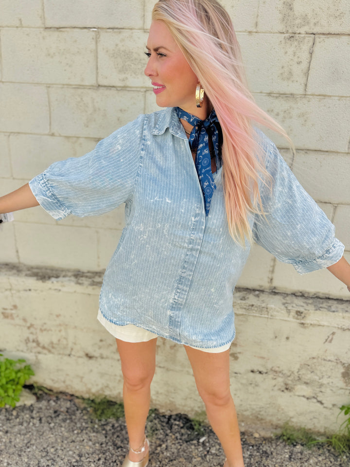 Salt Air & Chambray Days Top