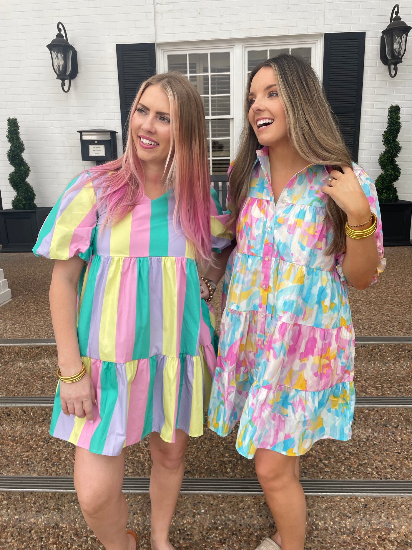The Abby Pastel Mini Dress