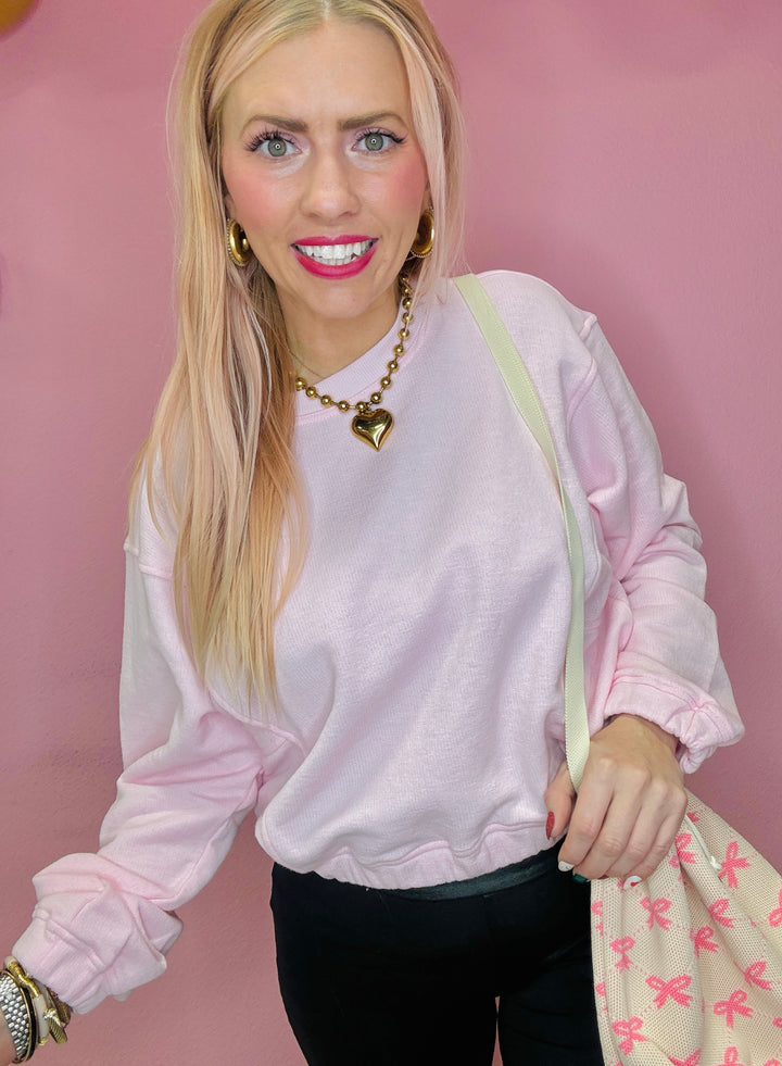 The Olivia Cropped Pullover Sweater
