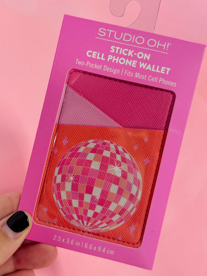 Dancing Queen Stick-On Cell Phone Wallet
