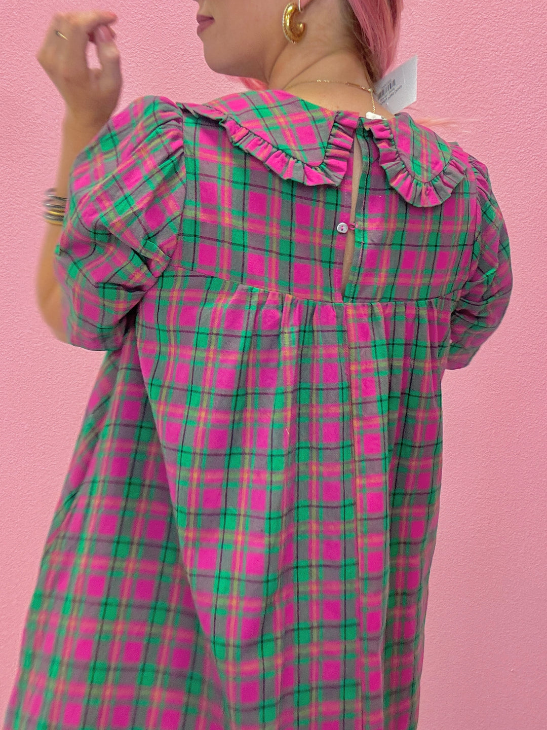 The Shelby Plaid Dress